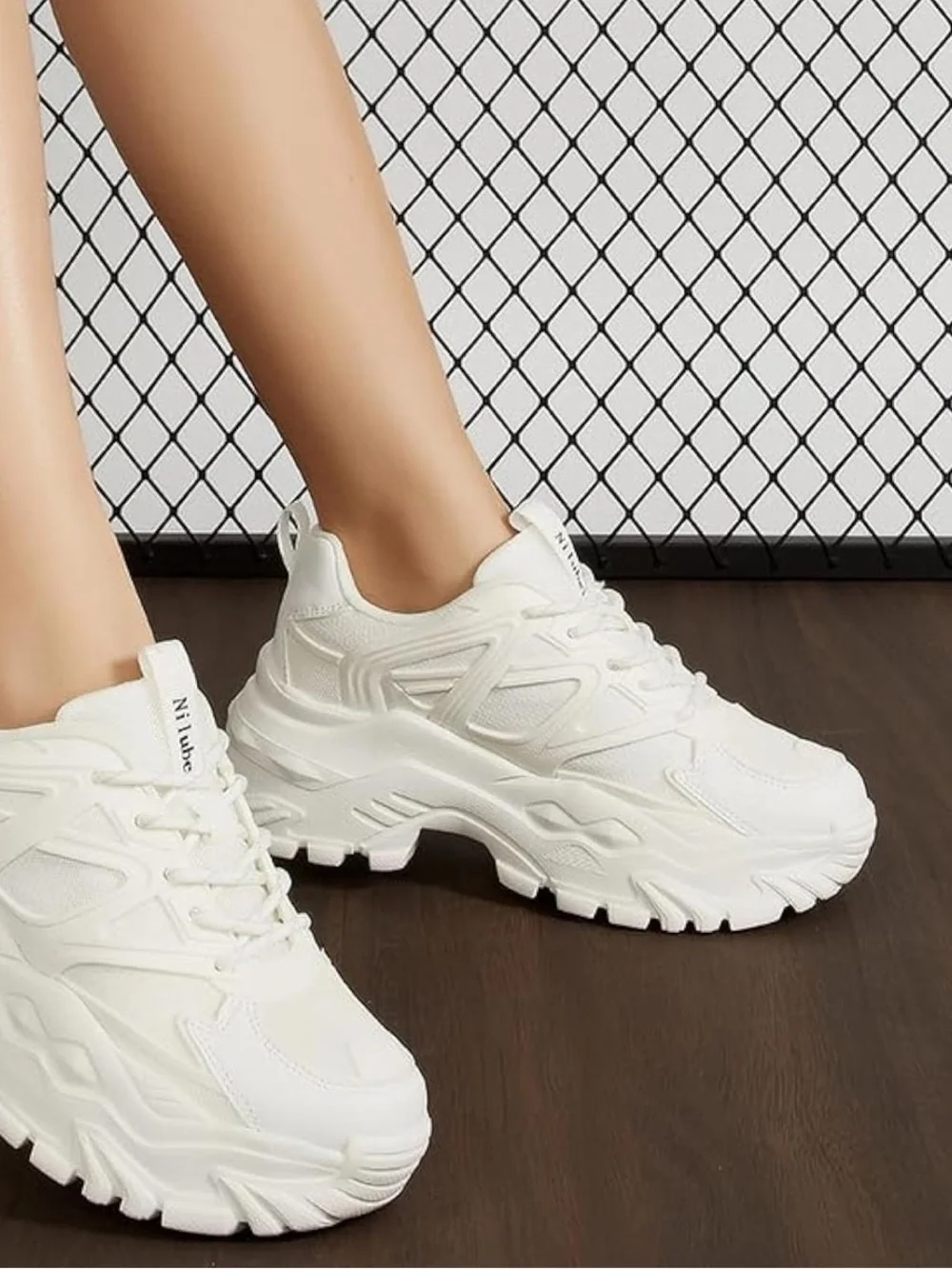 New Chunky Dad Sneakers White Platform Sneakers